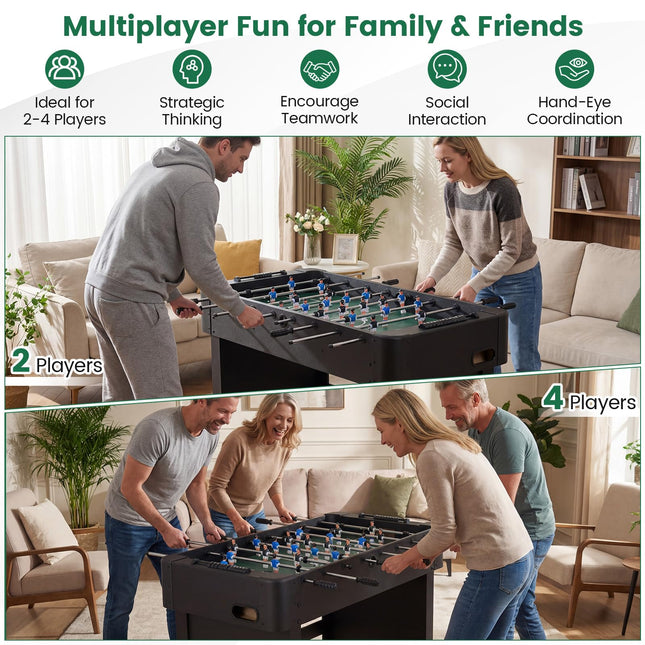 Goplus 47" Competition Full Size Soccer Game Table with 22 Players & 2 Balls