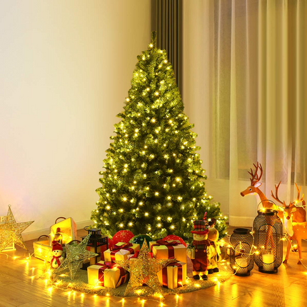 Goplus 5FT Pre-Lit Artificial Christmas Tree - GoplusUS