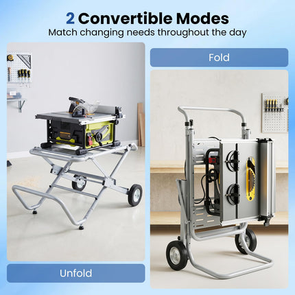 Goplus Portable Table Saw Stand |150 KG Load Capacity Tablesaw Stand
