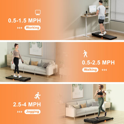 Goplus 340 LBS Capacity Under Desk Treadmill with Remote Control & LED Display
