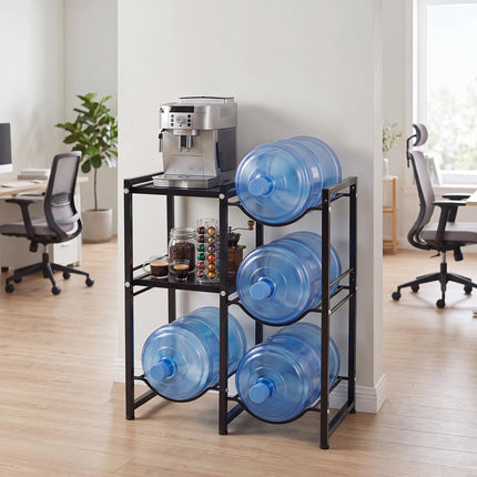 Goplus 18.9 L Water Jug Holder for 4 Bottles | Heavy-duty Water Jug Rack