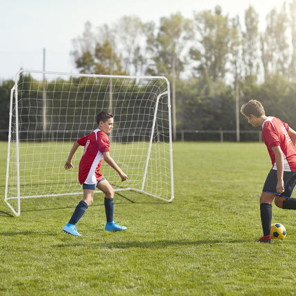 Goplus Soccer Goal, 7FT x 5FT Soccer Net for Backyard with Metal Frame