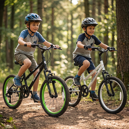 Goplus 20/24 Inch 7 Speed Kids Mountain Bike w/Suspension Fork