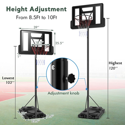 Goplus Portable Basketball Hoop Outdoor - GoplusUS