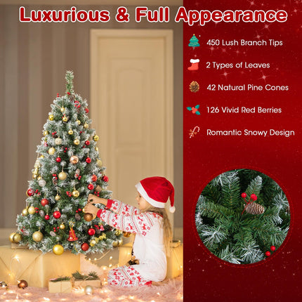 5ft Pre-Lit Christmas Tree - Goplus