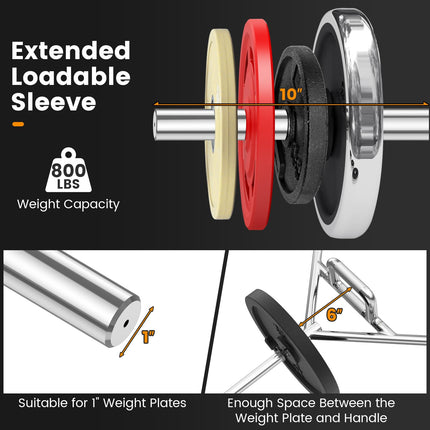 Goplus 56’’ Olympic Hex Trap Bar, Fit 1’’ Weight Plates