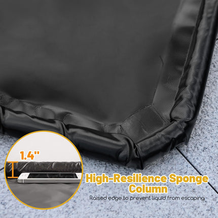 Goplus Garage Floor Mat, 22’ x 9’ Garage Mat for Under Car, Waterproof Protection from Snow Rain Mud