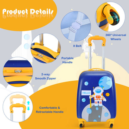 2PC Kids Luggage, 12" & 16" Kids Carry On Luggage Set - GoplusUS
