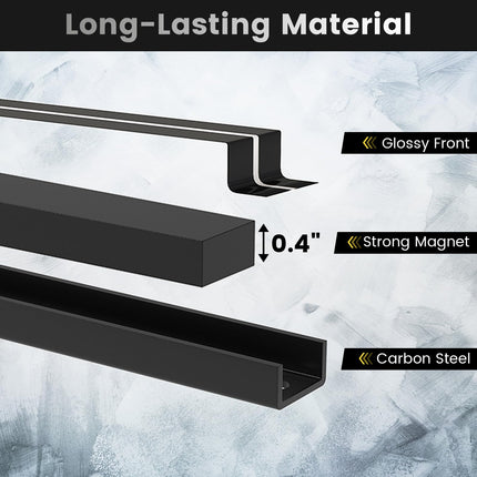 Goplus 6PCS 18" Magnetic Tool Holder, Wall Mounted 176LBS Capacity Magnetic Tool Organizer