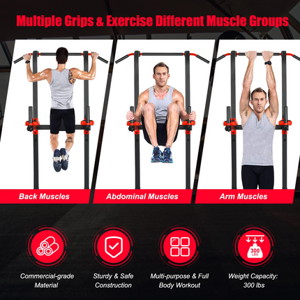 Goplus Power Tower Pull Up Bar Dip Station - GoplusUS