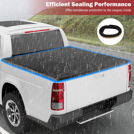 Goplus Soft Quad-Fold Tonneau Cover