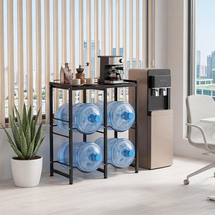 Goplus 18.9 L Water Jug Holder for 4 Bottles ( Large Top Shelf )