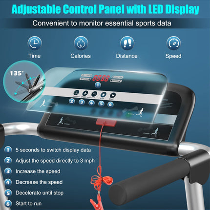2.25HP Folding Treadmill - Goplus