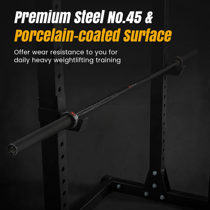Goplus 7FT Olympic Barbell | 2000 lbs Weight Lifting Olympic Bar