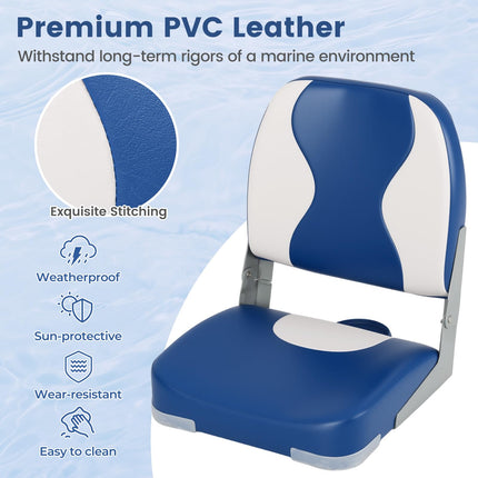 Goplus Waterproof Fishing Captain Boat Seats with Stainless Steel Screws