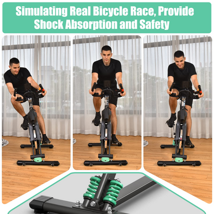 Goplus Indoor Cycling Bike, Stationary Exercise Bike Workout Bike with Device Holders - GoplusUS