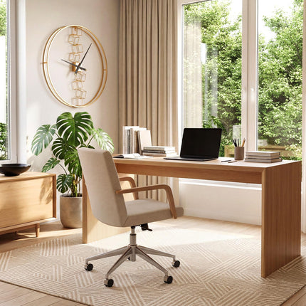 Goplus 27" Nordic Style Big Metal Wall Clock | Battery-Operated Wall Decoration