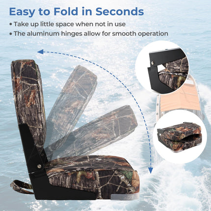 Goplus 2 Packs Boat Seats Thickened Sponge Padding