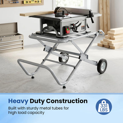 Goplus Portable Table Saw Stand |150 KG Load Capacity Tablesaw Stand