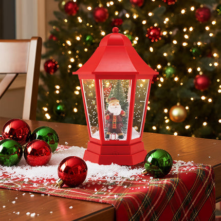 Goplus 5.3 Ft Christmas Snowy Street Lamp 2-in-1 Musical Lamp Post & Snow Globe Lantern