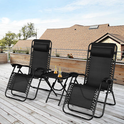 Goplus Zero Gravity Chair Set