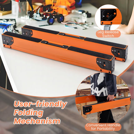 Goplus 2 Pack Folding Saw Horses