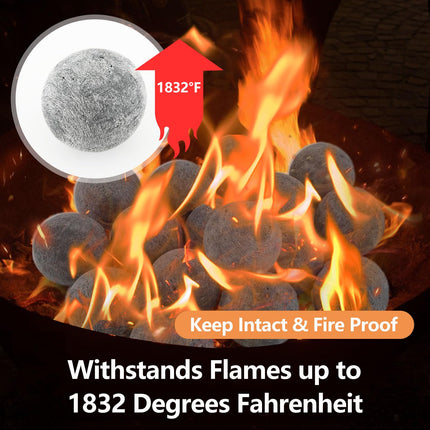 Goplus 15 PCS Ceramic Fiber Fire Balls