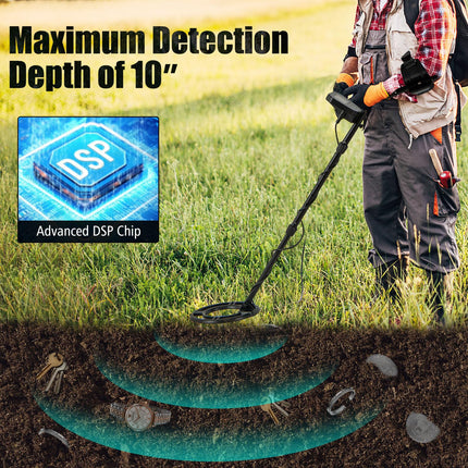 Goplus Metal Detector for Adults Professional Higher Accuracy Gold Detector