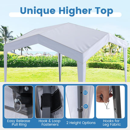 Goplus 10 x 10 FT Outdoor Pop up Canopy Tent | Irregular Folding Commercial Tent for Party