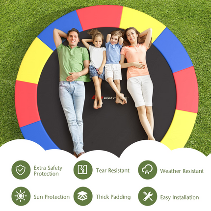 Goplus Trampoline Replacement Pad, 16FT 15FT 14FT 12FT 10FT 8FT Trampoline Spring Cover - GoplusUS
