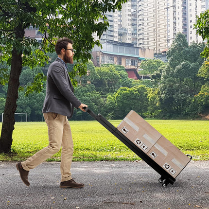 Goplus 2 in 1 Convertible Hand Truck Dolly and Step Ladder