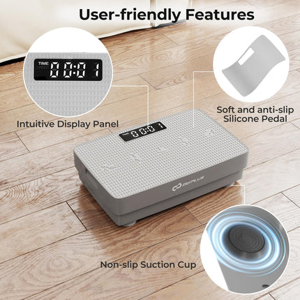 Goplus Vibration Plate Exercise Machine, Vibrating Platform w/ Gravity Sensor, Remote Control