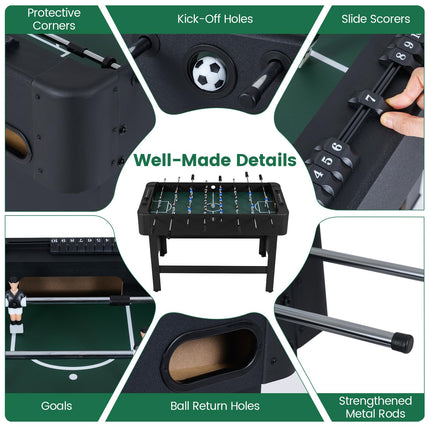 Goplus 47" Competition Full Size Soccer Game Table with 22 Players & 2 Balls