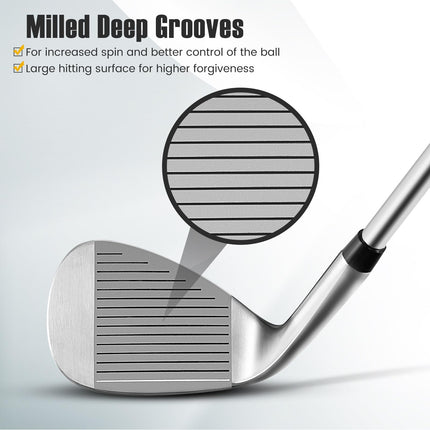 Goplus Golf Wedge 56/60 Degree Gap Sand Lob Wedge Right Handed for Men Women