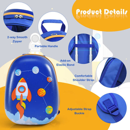 2PC Kids Luggage, 12" & 16" Kids Carry On Luggage Set - GoplusUS