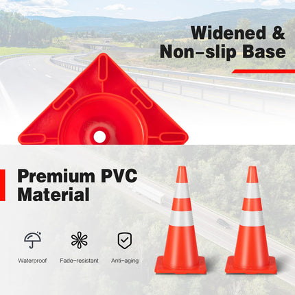 Goplus PVC Traffic Cones