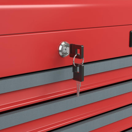 Goplus Tool Chest, 6 Drawers Extra Large Rolling Too Storage Cabinet with 4” Universal Lockable Wheels