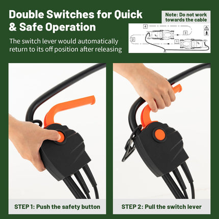 Goplus Electric Lawn Mower, 2-in-1 Versatile Corded Lawn Mower, 12 AMP Motor, 14" Cutting Deck