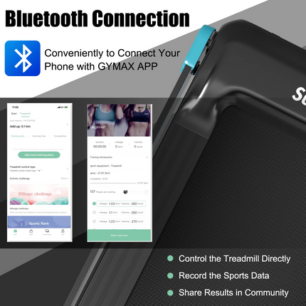 Goplus Folding Treadmill, Compact Superfit Treadmill with APP Control, Blue Tooth Speaker - GoplusUS