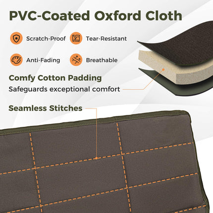 Goplus Double Camping Chair for Adults, Outdoor Folding Loveseat Camping Couch Chair(2-Person Seat)