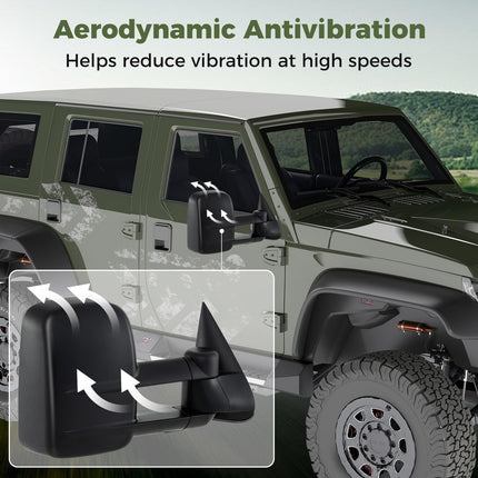 Goplus Tow Mirrors for 1999-2006 Chevy Silverado GMC Sierra 1500 2500HD 3500HD
