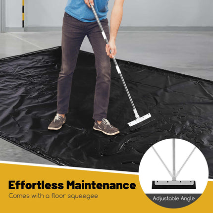 Goplus Garage Floor Mat, 22’ x 9’ Garage Mat for Under Car, Waterproof Protection from Snow Rain Mud