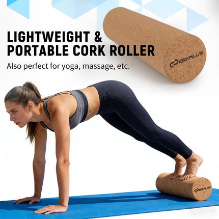 Goplus Balance Board Trainer with Cork Roller and Storage Rack for Adults