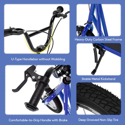 Youth Kick Scooter, Adults Kick Scooter W/ Carbon Steel Frame