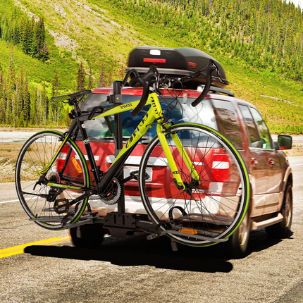 Goplus Hitch Mount Bike Rack, Folding 2-Bike Platform Style Carrier for MTB - GoplusUS