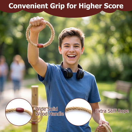 Goplus Ring Toss Game for Adults Outdoor Yard Game