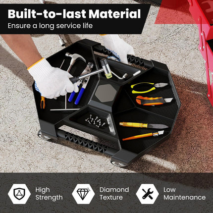 Goplus Automotive Rolling Tool Tray with 4 Swivel Casters (25 KG Weight Capacity)