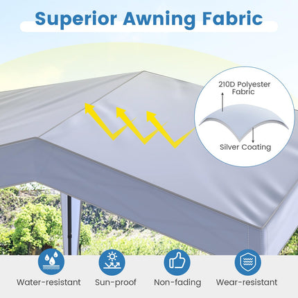 Goplus 10 x 10 FT Outdoor Pop up Canopy Tent | Irregular Folding Commercial Tent for Party