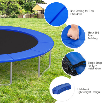 Goplus Trampoline Replacement Pad, 16FT 15FT 14FT 12FT 10FT 8FT Trampoline Spring Cover - GoplusUS