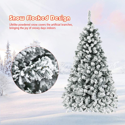 Goplus 6ft Pre-Lit Artificial Christmas Tree - GoplusUS